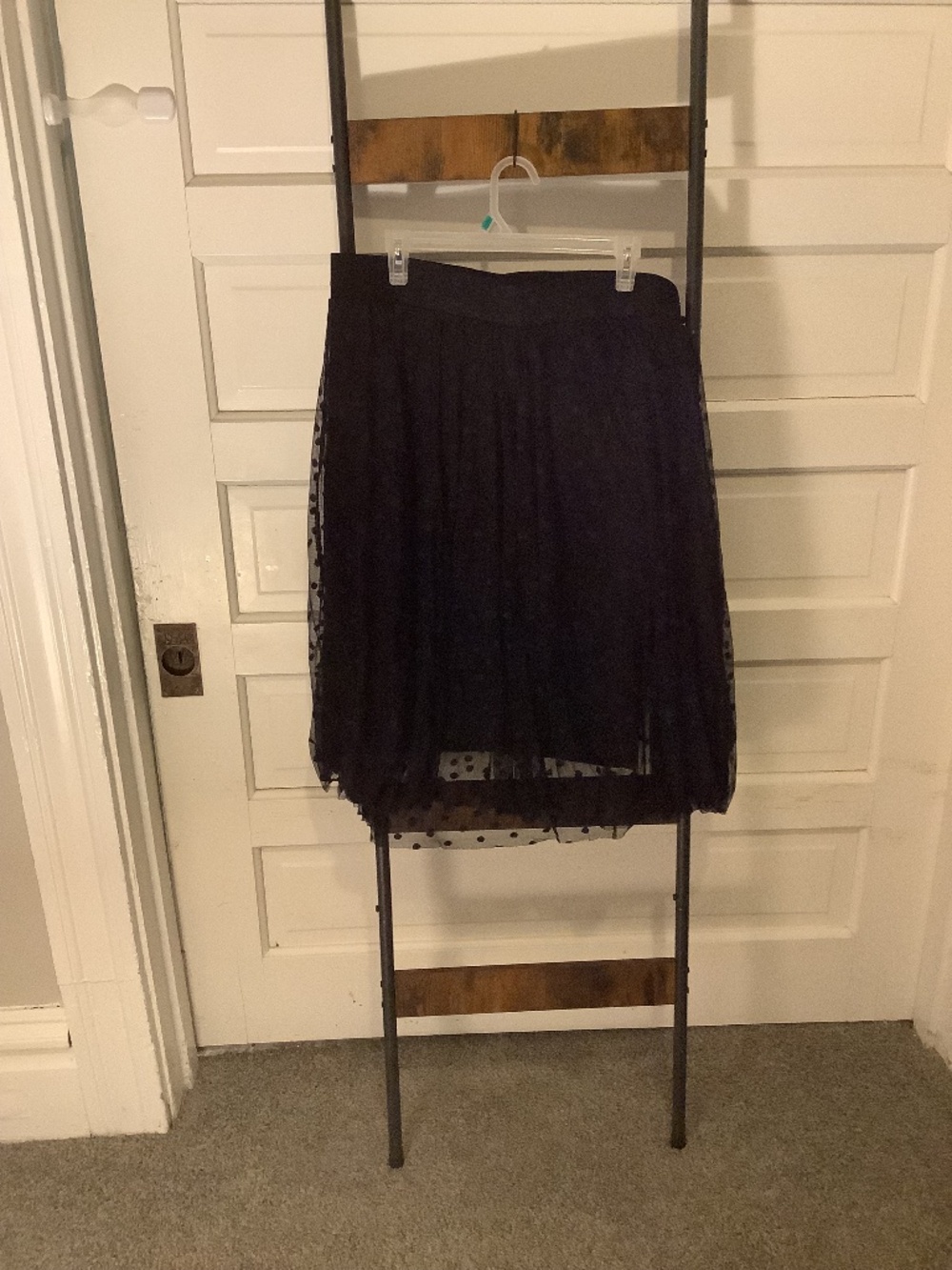 Black torrid 1x skirt with polka dots